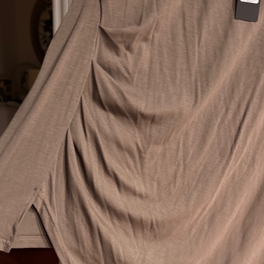 Fashion Nova Tan Short Sleeve Top - Picture 3 of 3